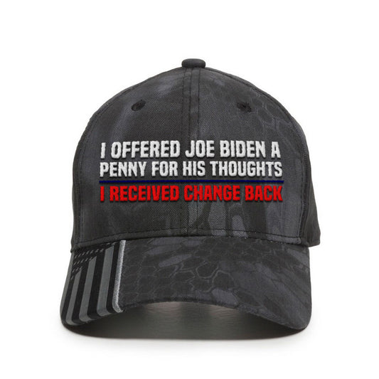Joe Biden Thoughts Premium Classic Embroidered Hat