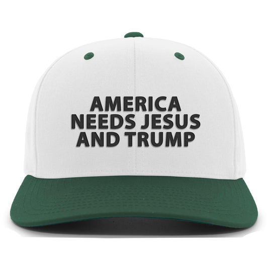 America Needs Jesus And Trump 5 Panel Snapback Hat